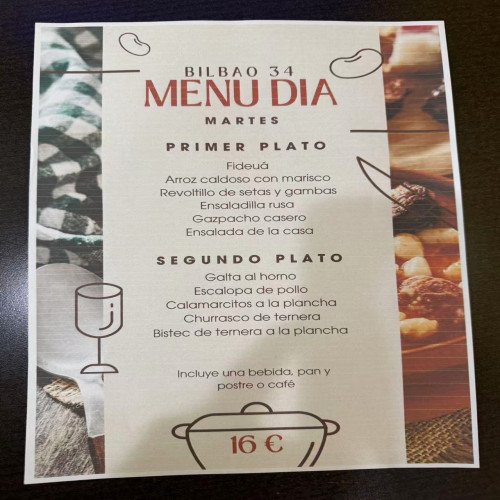 MENU DE DIA